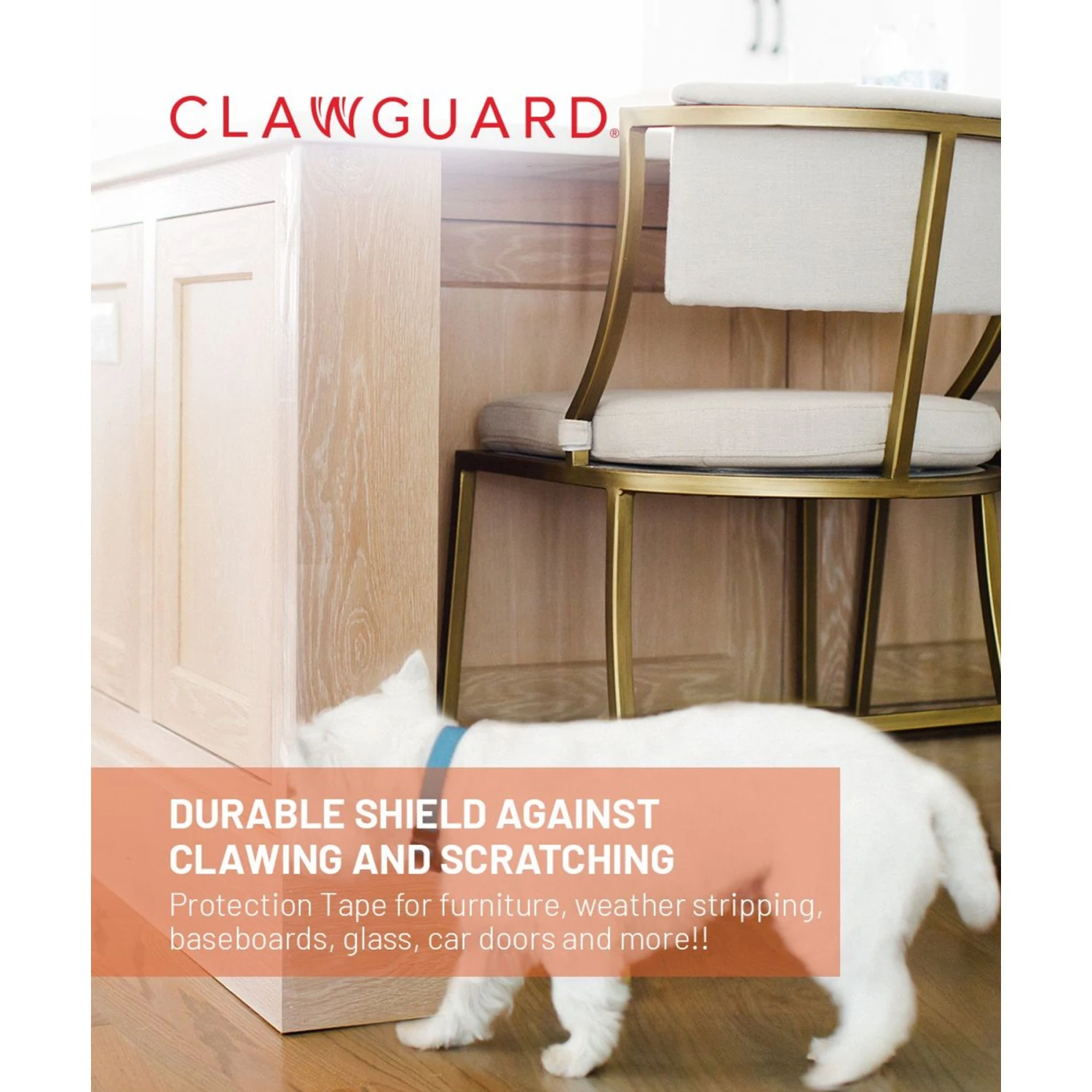 CLAWGUARD Protection Tape Durable Single-Sided Sheets Protection Barrier, 20 Count, 17 X 12-in 4 CLAWGUARD Protection Tape Durable Single-Sided Sheets Protection Barrier, 20 Count, 17 X 12-in - Image 2