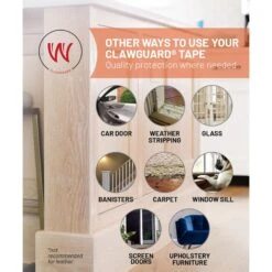CLAWGUARD Protection Tape Durable Single-Sided Sheets Protection Barrier, 20 Count, 17 X 12-in 15 CLAWGUARD Protection Tape Durable Single-Sided Sheets Protection Barrier, 20 Count, 17 X 12-in -Trixie || Catit || Nature's Miracle Shop 668654 PT6. AC SS1800 V1670960049