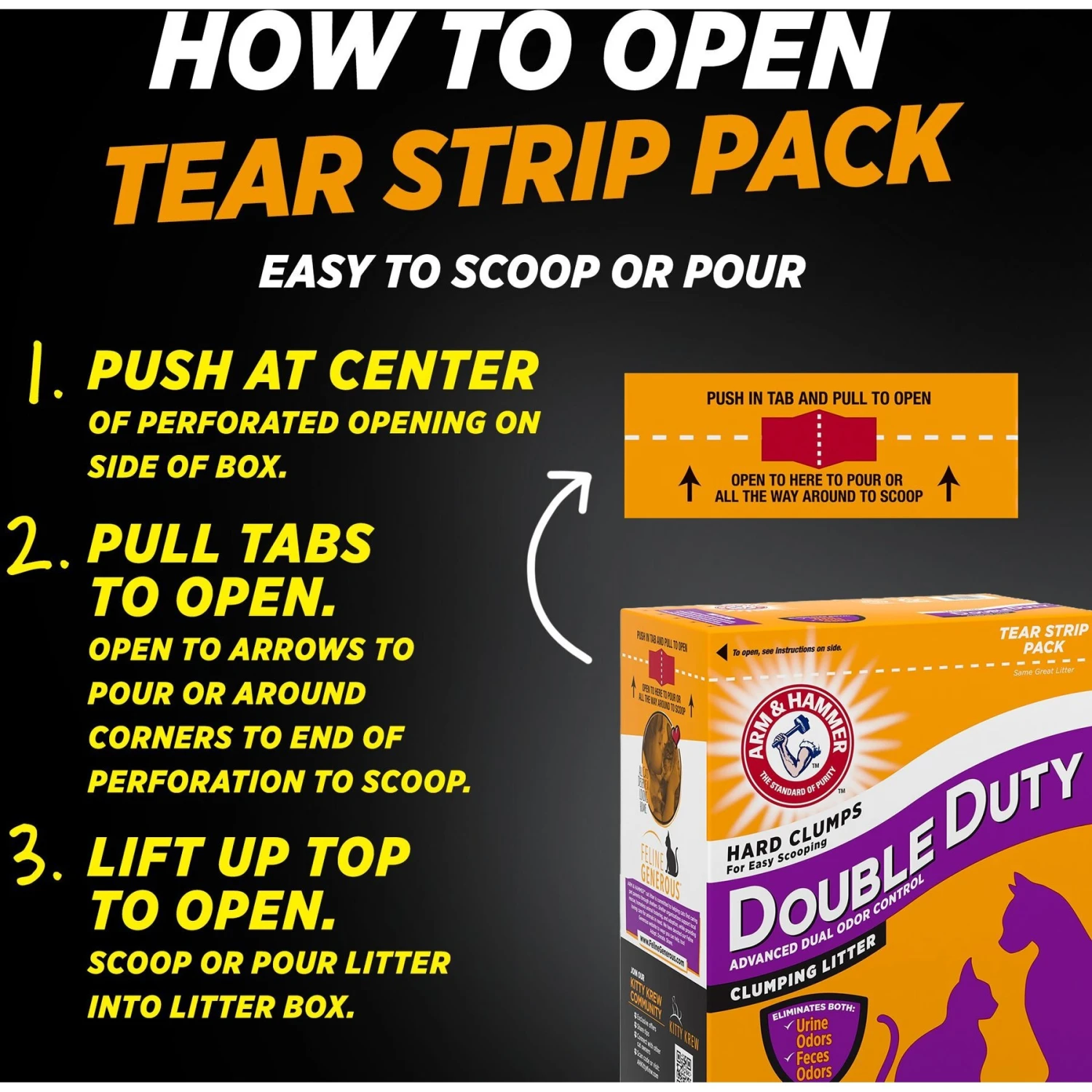 Arm & Hammer Litter Double Duty Scented Clumping Clay Cat Litter 4 Arm & Hammer Litter Double Duty Scented Clumping Clay Cat Litter - Image 2