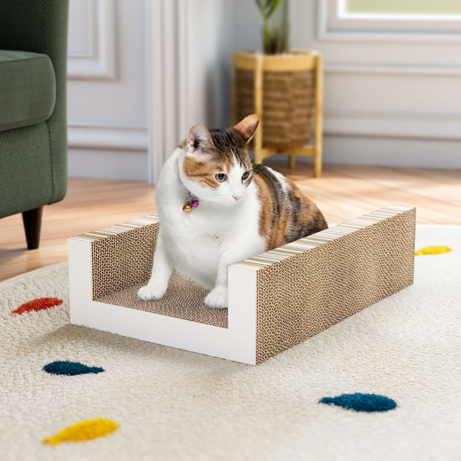 Way Basics Eco ZBoard UBed Cat Scratcher 3 Way Basics Eco ZBoard UBed Cat Scratcher