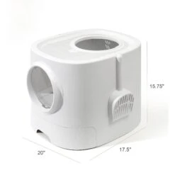 Hanamya Cat Front Entry Top Exit Cat Litter Box With Scoop, X-Large -Trixie || Catit || Nature's Miracle Shop 677158 PT3. AC SS1800 V1680728858