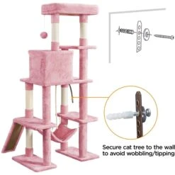 Yaheetech Multi-Level 63-in Plush Cat Tree -Trixie || Catit || Nature's Miracle Shop 677222 PT8. AC SS1800 V1666043721