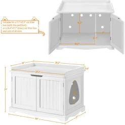 Yaheetech Litter Box Furniture Cat House -Trixie || Catit || Nature's Miracle Shop 677238 PT2. AC SS1800 V1687370196