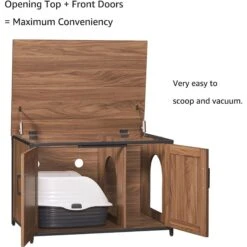 Unipaws Cat Litter Box Enclosure With Top Opening, Large -Trixie || Catit || Nature's Miracle Shop 680950 PT3. AC SS1800 V1666386078