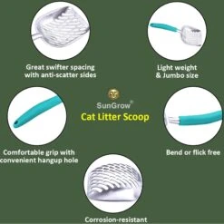 SunGrow Wide & Deep Metal Cat Litter Scooper -Trixie || Catit || Nature's Miracle Shop 693254 PT3. AC SS1800 V1687197099