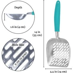 SunGrow Wide & Deep Metal Cat Litter Scooper -Trixie || Catit || Nature's Miracle Shop 693254 PT5. AC SS1800 V1701932781