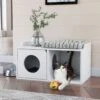 Way Basics Double Hole With 1 Door Cat House, Medium