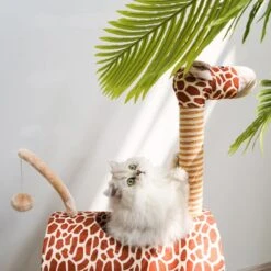 ZEZE Giraffe Tree With Tunnel & Scratcher Cat Furniture, Large -Trixie || Catit || Nature's Miracle Shop 700534 PT3. AC SS1800 V1668024632