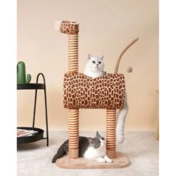 ZEZE Giraffe Tree With Tunnel & Scratcher Cat Furniture, Large -Trixie || Catit || Nature's Miracle Shop 700534 PT5. AC SS1800 V1668024103