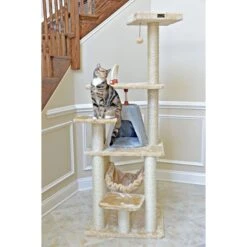 Armarkat 65-in Faux Fur Cat Tree & Condo -Trixie || Catit || Nature's Miracle Shop 70179 PT3. AC SS1800 V1678227388