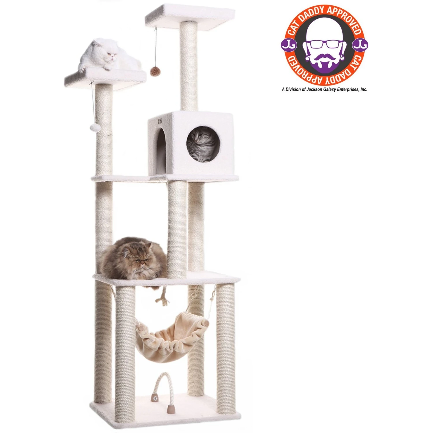 Armarkat 73-in Faux Fleece Cat Tree & Condo 3 Armarkat 73-in Faux Fleece Cat Tree & Condo