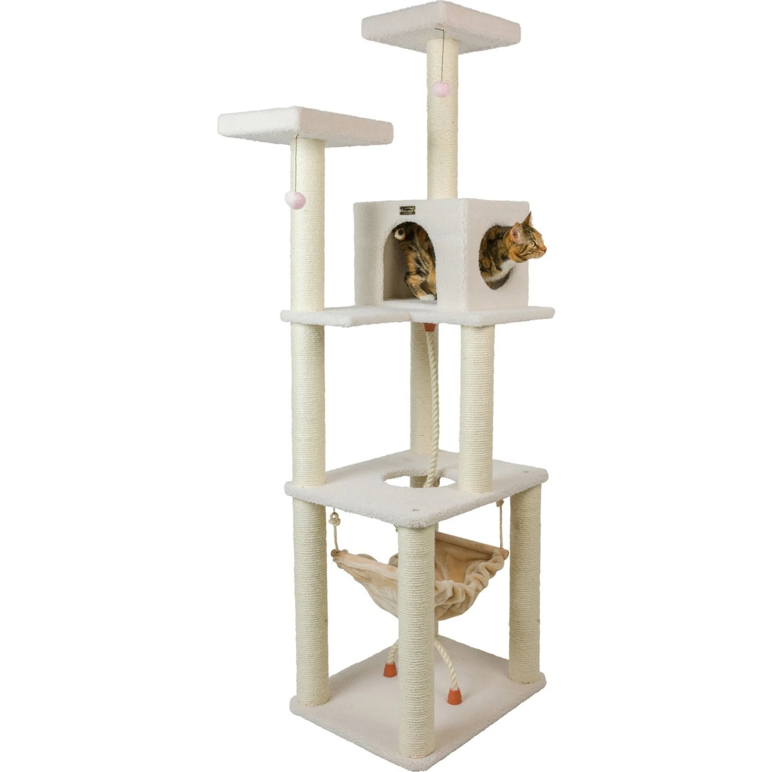 Armarkat 73-in Faux Fleece Cat Tree & Condo 9 Armarkat 73-in Faux Fleece Cat Tree & Condo - Image 7