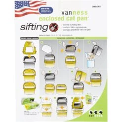 Van Ness Enclosed Sifting Cat Litter Pan 14 Van Ness Enclosed Sifting Cat Litter Pan -Trixie || Catit || Nature's Miracle Shop 70453 PT7. AC SS1800 V1536764997