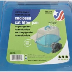 Van Ness Translucent Enclosed Cat Litter Pan -Trixie || Catit || Nature's Miracle Shop 70455 PT8. AC SS1800 V1536765019