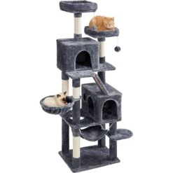 Yaheetech 71.5-in Tree With 2 Cozy Perches Cat Tree, Dark Grey, Large 10 Yaheetech 71.5-in Tree With 2 Cozy Perches Cat Tree, Dark Grey, Large -Trixie || Catit || Nature's Miracle Shop 705158 PT1. AC SS1800 V1668546019