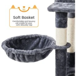 Yaheetech 71.5-in Tree With 2 Cozy Perches Cat Tree, Dark Grey, Large 13 Yaheetech 71.5-in Tree With 2 Cozy Perches Cat Tree, Dark Grey, Large -Trixie || Catit || Nature's Miracle Shop 705158 PT4. AC SS1800 V1668546018