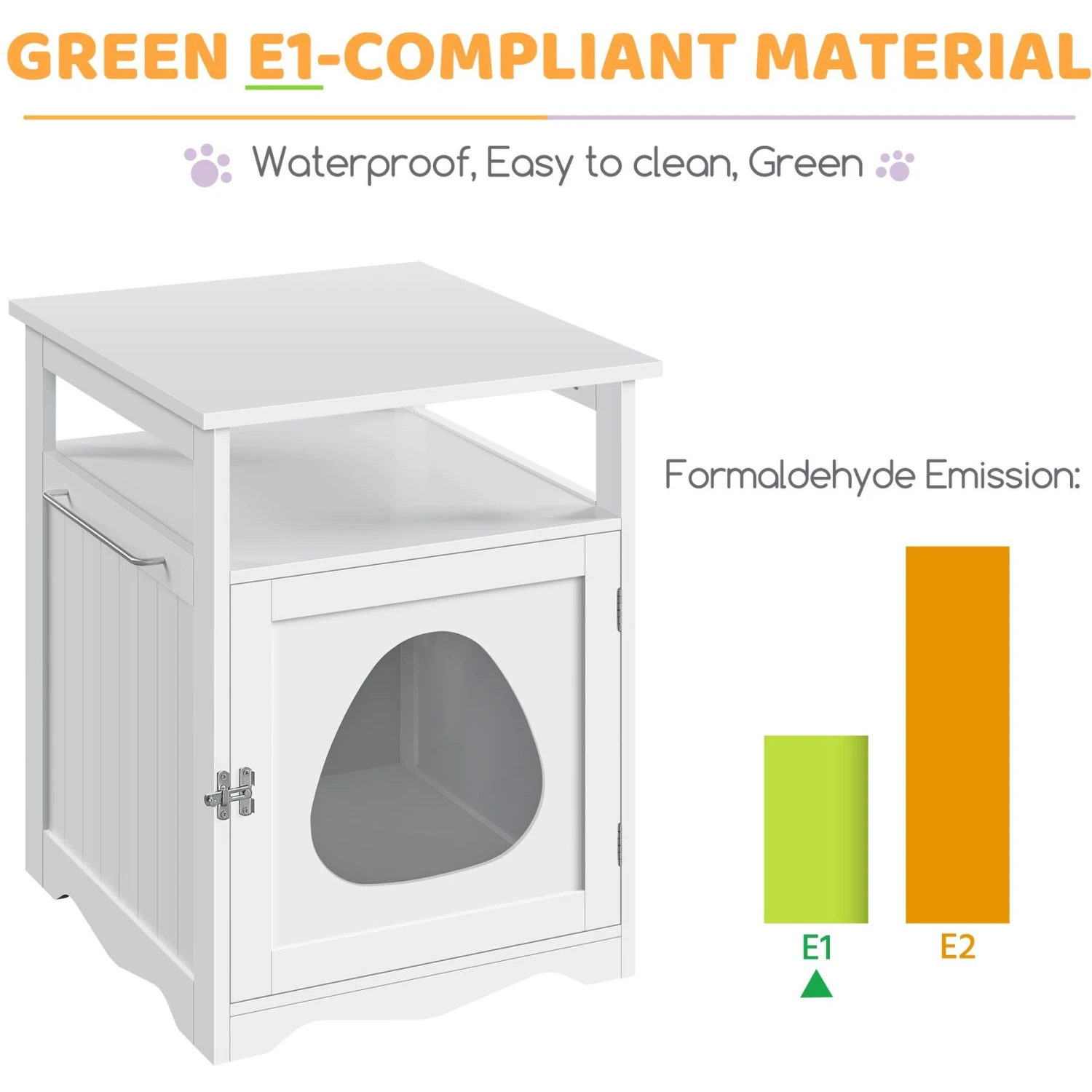 Yaheetech Box Furniture With Open Shelf Cat Litter Box 8 Yaheetech Box Furniture With Open Shelf Cat Litter Box - Image 6