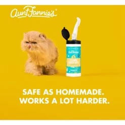 Aunt Fannie's Cleaning Vinegar Bright Lemon Scented Cat Wipes, 35 Count -Trixie || Catit || Nature's Miracle Shop 705326 PT2. AC SS1800 V1668201826