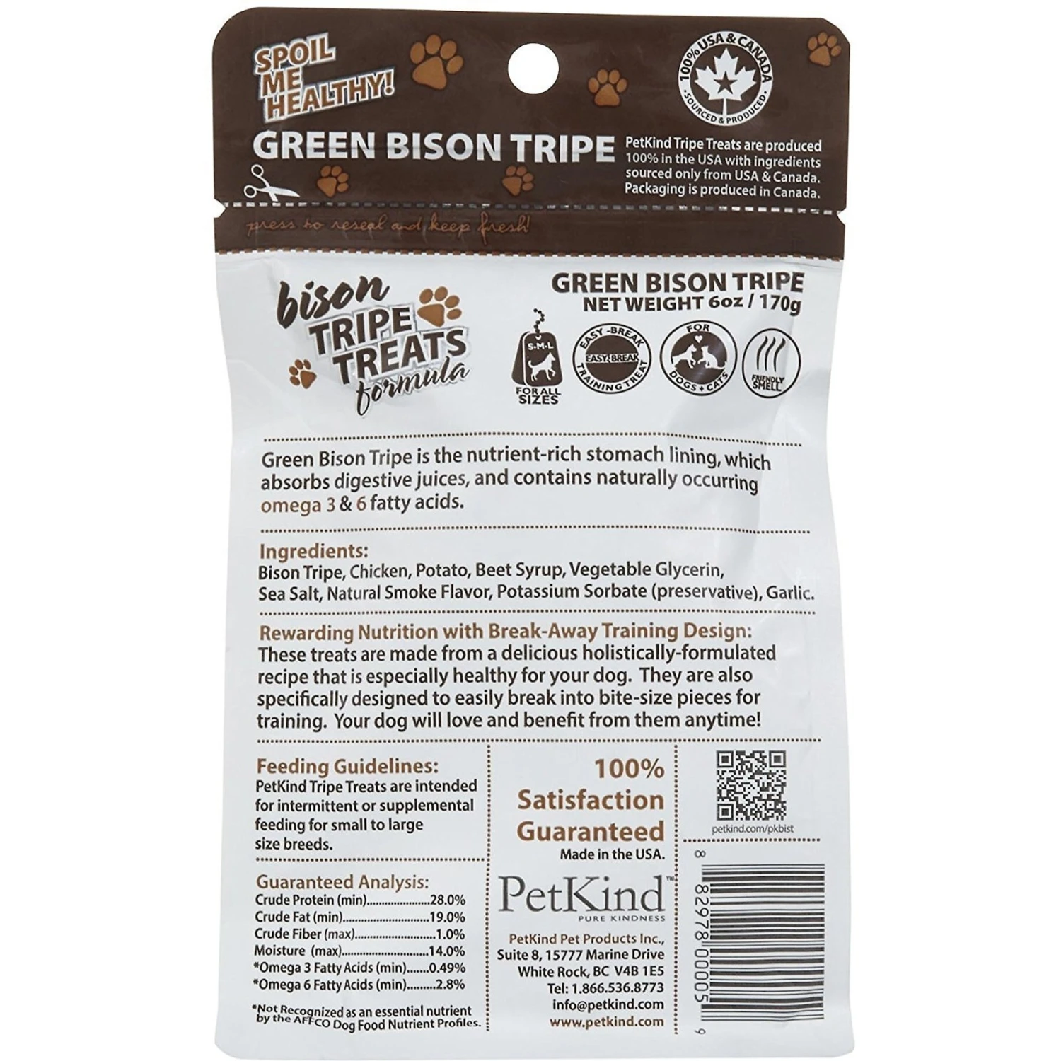 PetKind Green Bison Tripe Formula Grain-Free Dog & Cat Treats 4 PetKind Green Bison Tripe Formula Grain-Free Dog & Cat Treats - Image 2