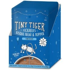 Tiny Tiger Lickables, Tuna Recipe, Bisque Cat Treat & Topper