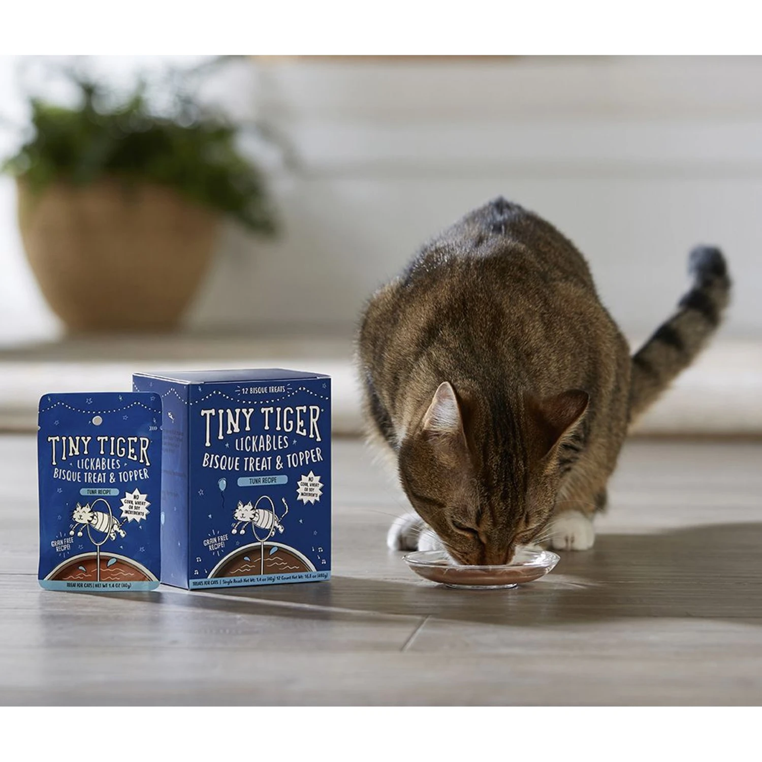 Tiny Tiger Lickables, Tuna Recipe, Bisque Cat Treat & Topper 6 Tiny Tiger Lickables, Tuna Recipe, Bisque Cat Treat & Topper - Image 4