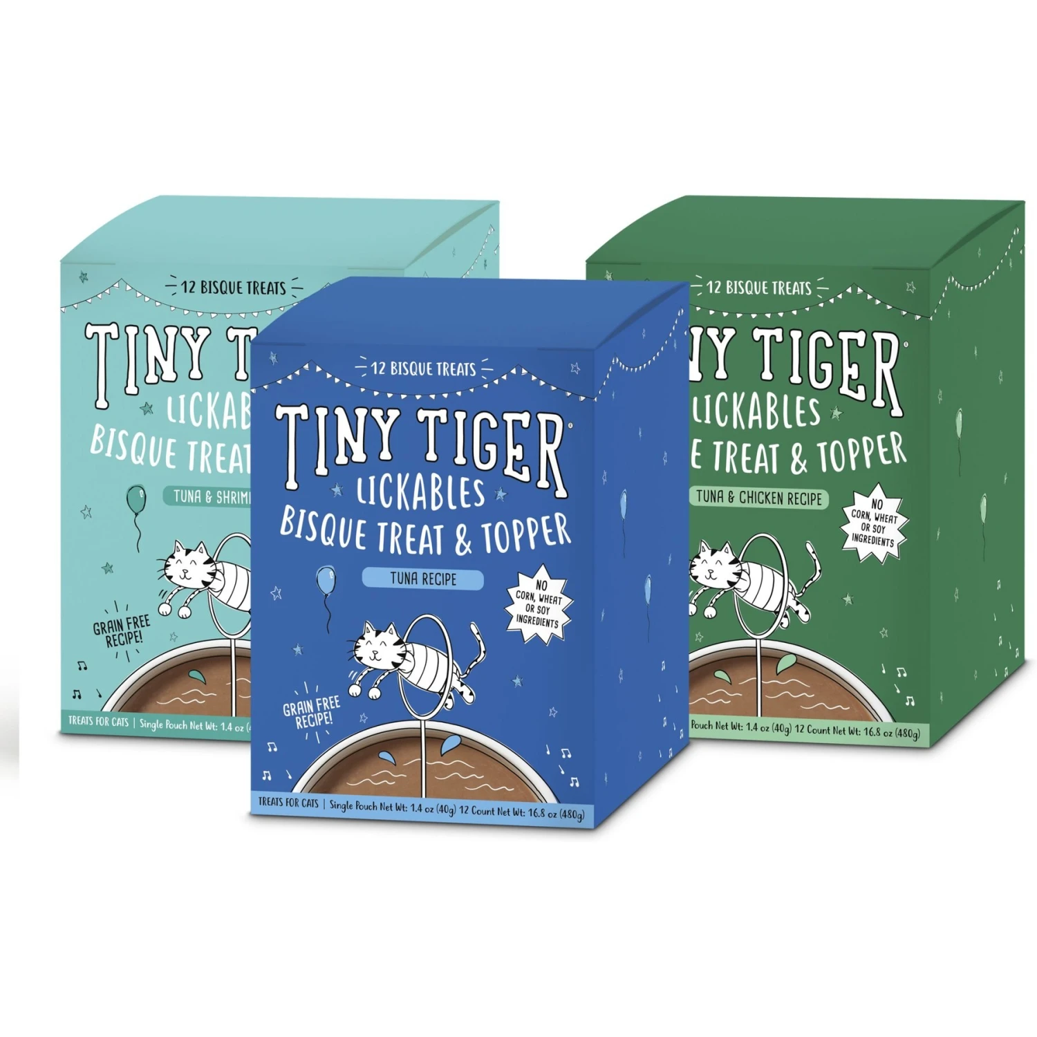 Tiny Tiger Lickables, Tuna Recipe, Bisque Cat Treat & Topper 9 Tiny Tiger Lickables, Tuna Recipe, Bisque Cat Treat & Topper - Image 7