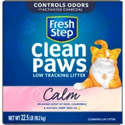 Fresh Step Clean Paws Calm Low Tracking Rose & Chamomile Scented Clumping Cat Litter -Trixie || Catit || Nature's Miracle Shop 712422 PT7. AC SS1800 V1694457305