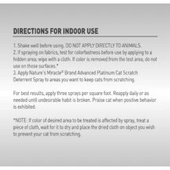 Nature's Miracle Advanced Platinum Cat Scratch Deterrent Spray, 8-oz Bottle -Trixie || Catit || Nature's Miracle Shop 716582 PT2. AC SS1800 V1701115836