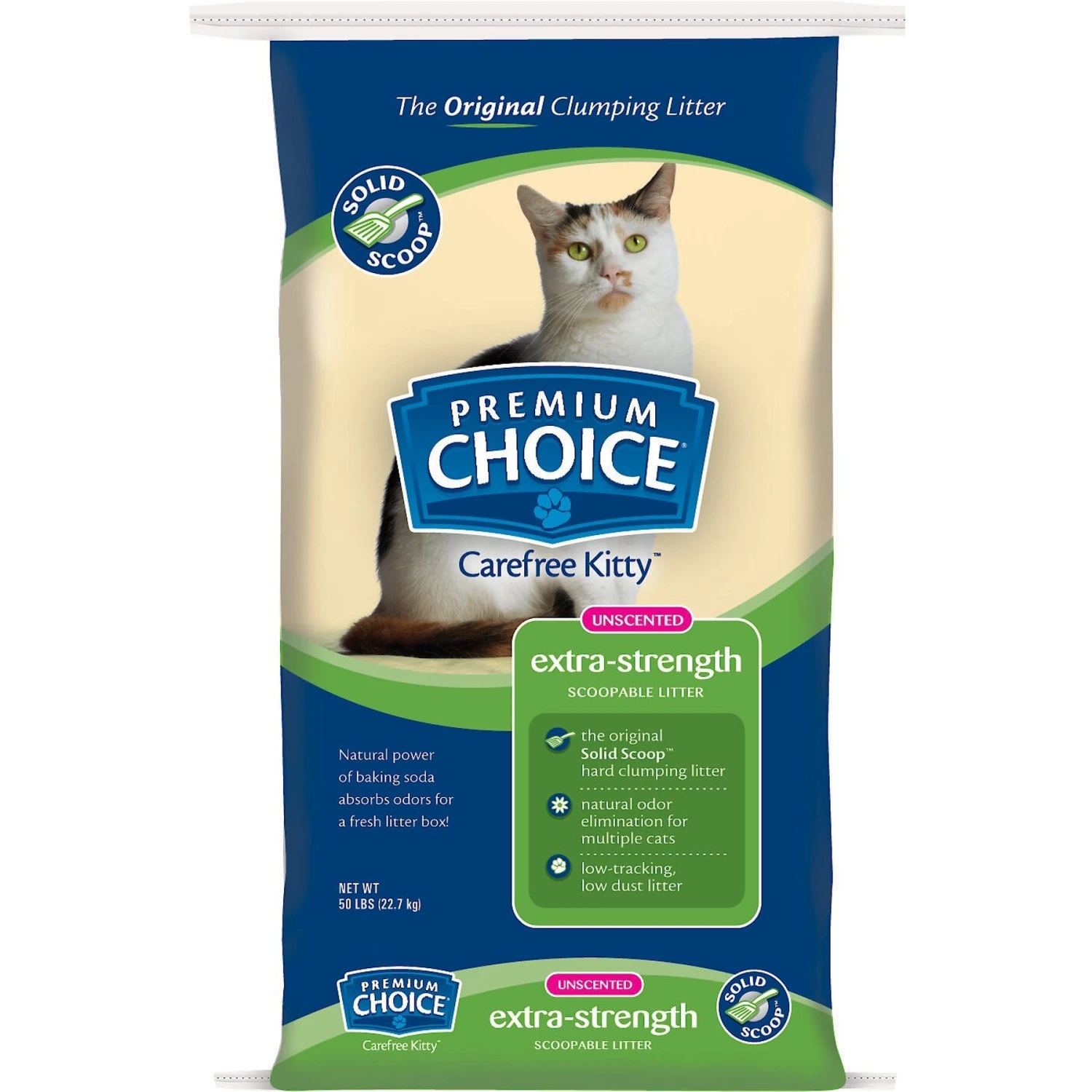 Premium Choice Carefree Extra Strength Unscented Clumping Clay Cat Litter 3 Premium Choice Carefree Extra Strength Unscented Clumping Clay Cat Litter