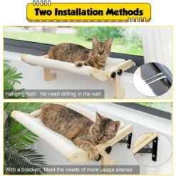 Coziwow Indoor Hammock For Window Cat Perch, White -Trixie || Catit || Nature's Miracle Shop 731022 PT2. AC SS1800 V1670279325