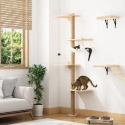 Coziwow 69-in Wall Mounted Shelf Climbing Cat Tree