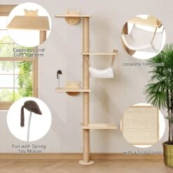 Coziwow 69-in Wall Mounted Shelf Climbing Cat Tree 18 Coziwow 69-in Wall Mounted Shelf Climbing Cat Tree -Trixie || Catit || Nature's Miracle Shop 731038 PT7. AC SS1800 V1703276565