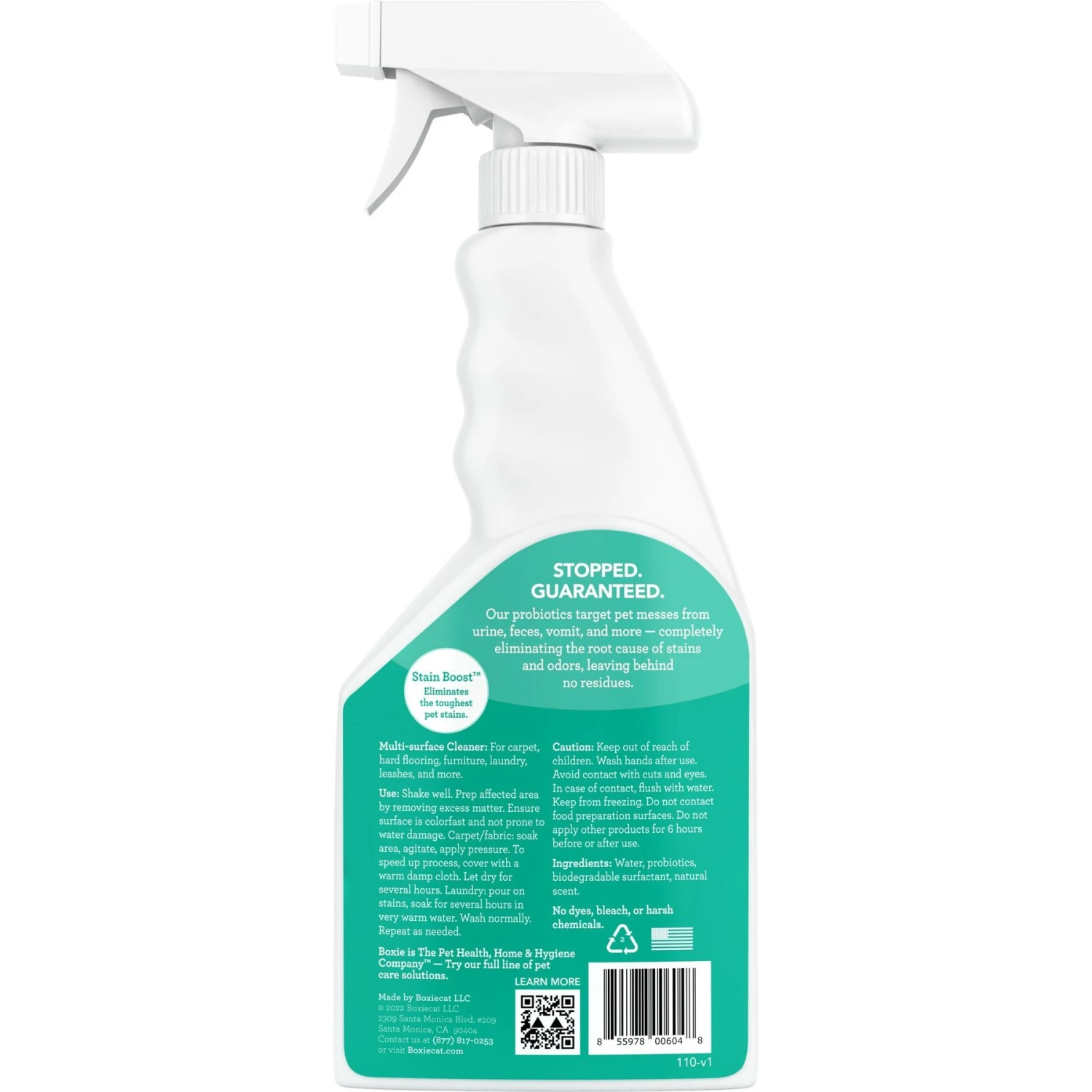 Boxiecat Lightly Scented Cat Stain & Odor Remover, 24-oz Bottle 4 Boxiecat Lightly Scented Cat Stain & Odor Remover, 24-oz Bottle - Image 2