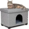 The BirdRock Home Decorative Cat & Dog House Ottoman, Brown