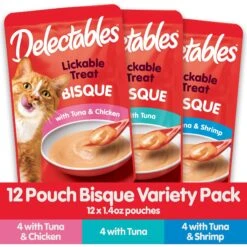 Hartz Delectables Bisque Variety Pack Lickable Cat Treats & Hartz Delectables Squeeze Up Variety Pack Lickable Cat Treats, 0.5-oz Tube -Trixie || Catit || Nature's Miracle Shop 737414 PT3. AC SS1800 V1670876664