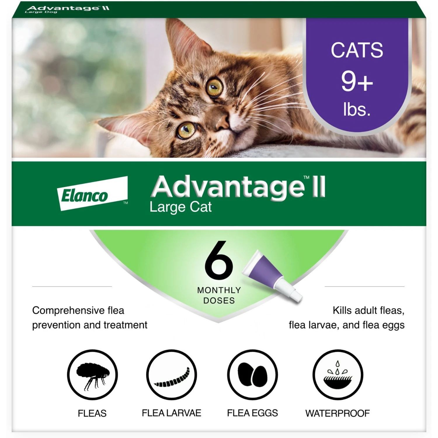 Advantage II Flea Spot Treatment For Cats, Over 9 Lbs 3 Advantage II Flea Spot Treatment For Cats, Over 9 Lbs