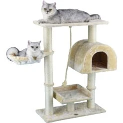 Go Pet Club 36-in Faux Fur Cat Tree & Condo -Trixie || Catit || Nature's Miracle Shop 74008 PT6. AC SS1800 V1510350790
