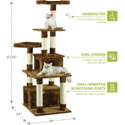 Go Pet Club 67-in Faux Fur Cat Tree & Condo 10 Go Pet Club 67-in Faux Fur Cat Tree & Condo -Trixie || Catit || Nature's Miracle Shop 74018 PT1. AC SS1800 V1702056822