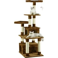 Go Pet Club 67-in Faux Fur Cat Tree & Condo 11 Go Pet Club 67-in Faux Fur Cat Tree & Condo -Trixie || Catit || Nature's Miracle Shop 74018 PT2. AC SS1800 V1702056823