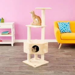 Go Pet Club 51-in Faux Fur Cat Tree & Condo -Trixie || Catit || Nature's Miracle Shop 74027 PT8. AC SS1800 V1500564069