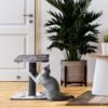 Cat Craft 2 Tier Plush Pedestal Cat Scratching Post & Platform Lounge With Hanging Cat Toy, Grey 1 Cat Craft 2 Tier Plush Pedestal Cat Scratching Post & Platform Lounge With Hanging Cat Toy, Grey -Trixie || Catit || Nature's Miracle Shop 744686 MAIN. AC SS1800 V1689975312
