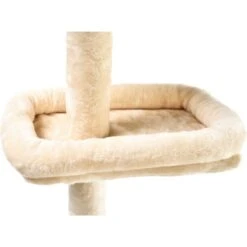 Cat Craft 4-Level Adjustable Climbing & Perch Cat Tree With Bolstered Cat Bed, Cream, X-Large -Trixie || Catit || Nature's Miracle Shop 744830 PT4. AC SS1800 V1674080116