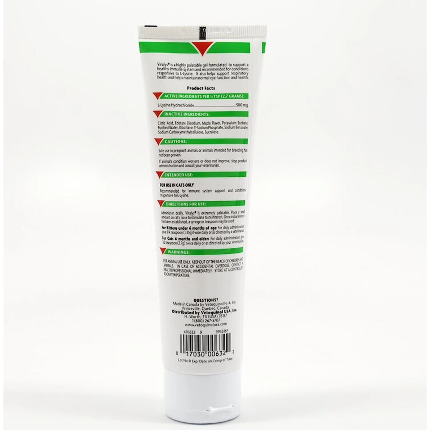 Vetoquinol Viralys Gel Immune Supplement For Cats 4 Vetoquinol Viralys Gel Immune Supplement For Cats - Image 2