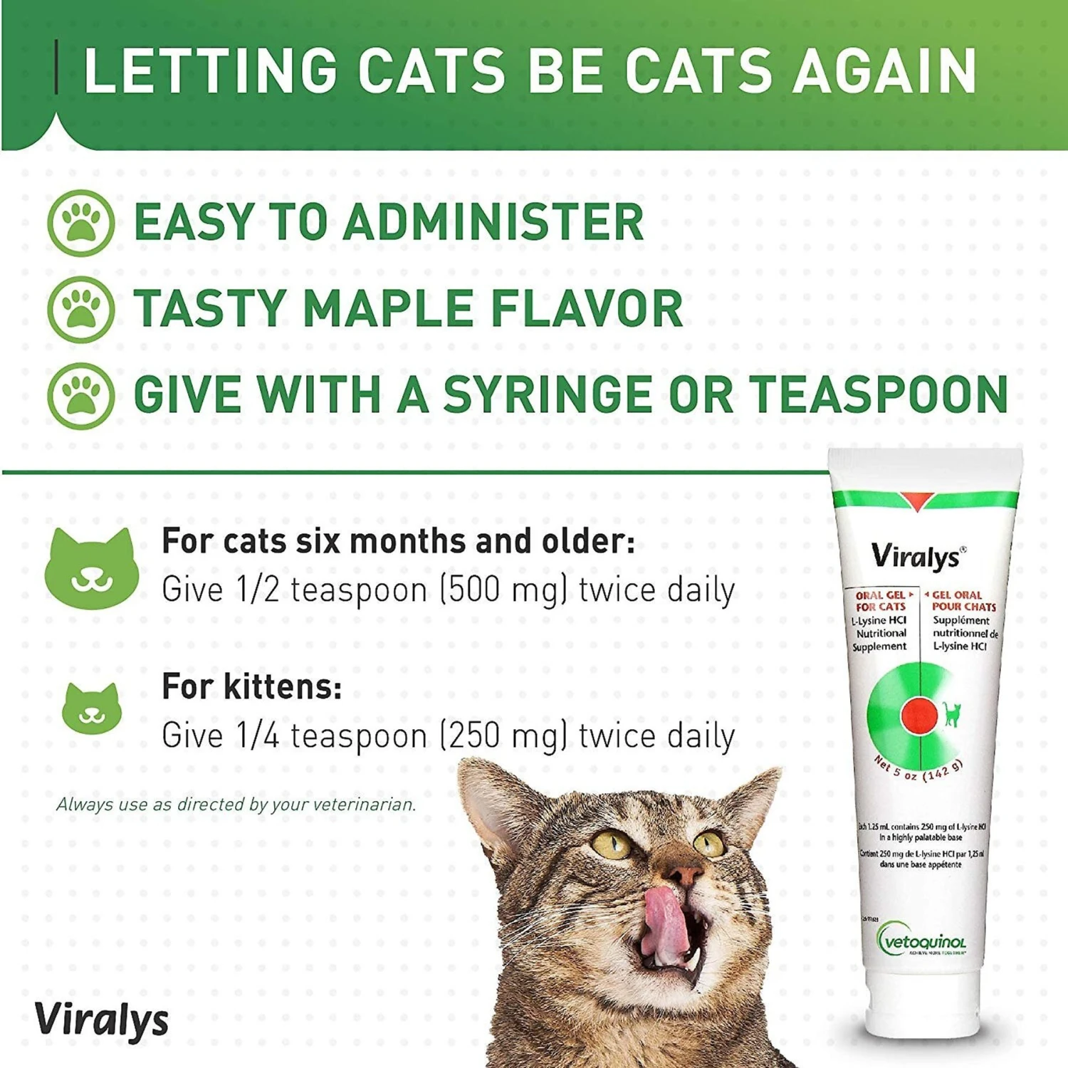 Vetoquinol Viralys Gel Immune Supplement For Cats 9 Vetoquinol Viralys Gel Immune Supplement For Cats - Image 7