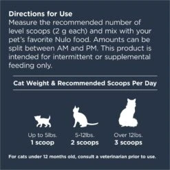 Nulo Functional Advanced Health Powder Supplement For Cats, 4.23-oz -Trixie || Catit || Nature's Miracle Shop 749662 PT7. AC SS1800 V1672248169