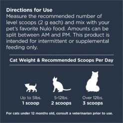 Nulo Functional Healthy Weight & Joint Powder Supplement For Cats, 4.23-oz 18 Nulo Functional Healthy Weight & Joint Powder Supplement For Cats, 4.23-oz -Trixie || Catit || Nature's Miracle Shop 749678 PT7. AC SS1800 V1672248140