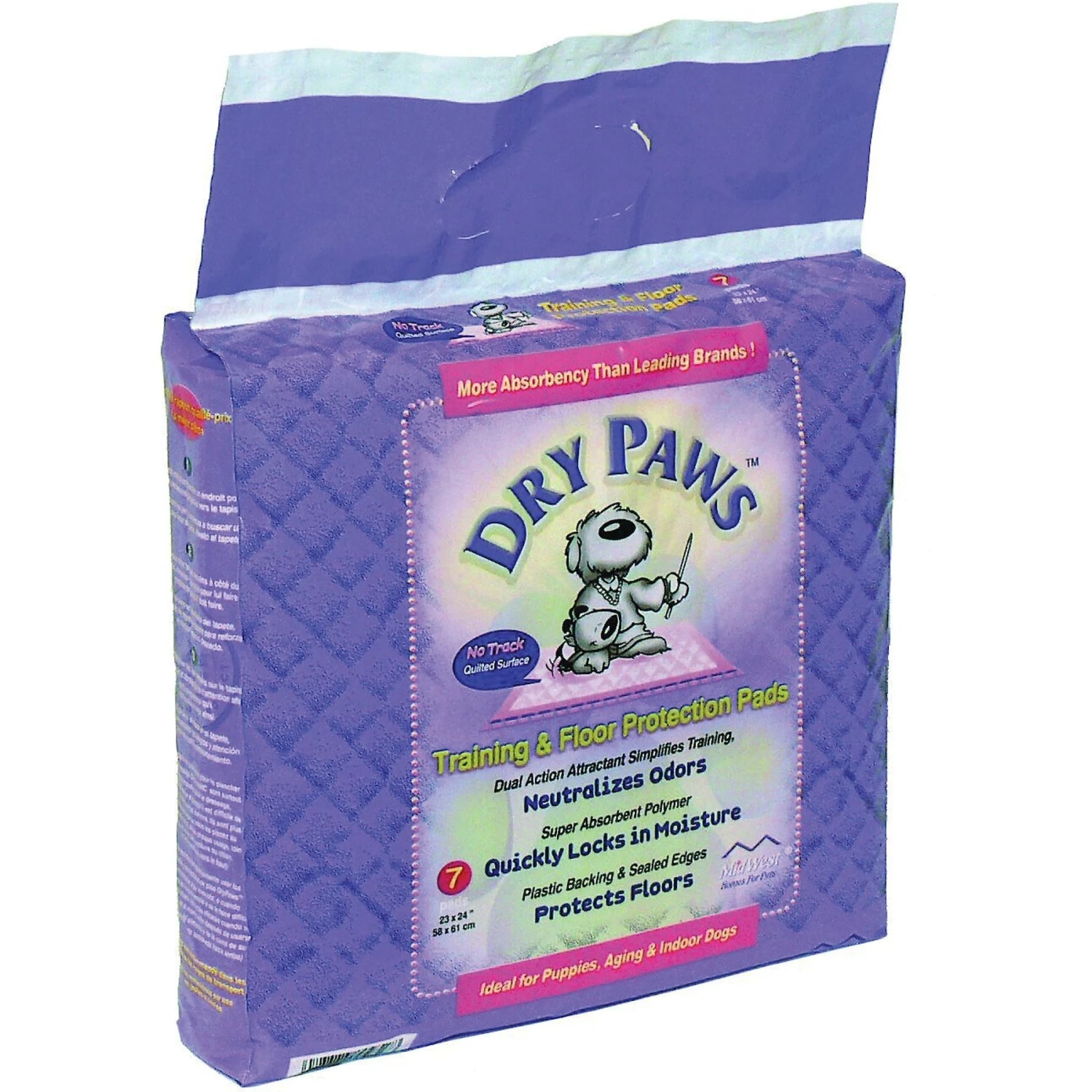 MidWest Dry Paws Training & Floor Protection Pads 3 MidWest Dry Paws Training & Floor Protection Pads