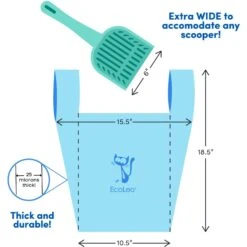 EcoLeo Compostabe Litter Scoop Cat Waste Bags -Trixie || Catit || Nature's Miracle Shop 751454 PT3. AC SS1800 V1674578447