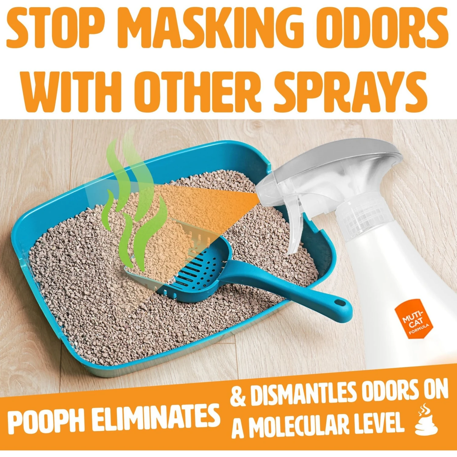 POOPH Kitty Litter Cat Odor Eliminator, 32-oz Bottle 10 POOPH Kitty Litter Cat Odor Eliminator, 32-oz Bottle - Image 8