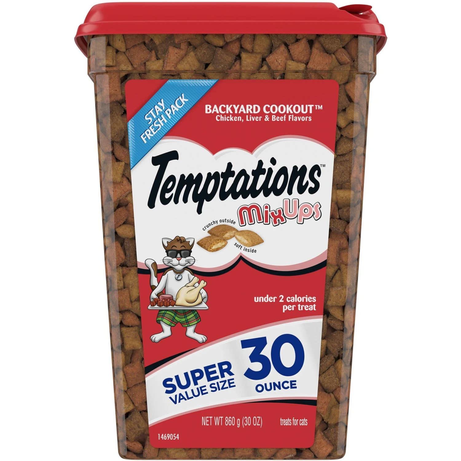 Temptations MixUps Backyard Cookout Flavor Soft & Crunchy Cat Treats & Temptations MixUps Meowmaid Salmon & Tuna Flavors Crunchy & Soft Cat Treats, 3-oz Bag 4 Temptations MixUps Backyard Cookout Flavor Soft & Crunchy Cat Treats & Temptations MixUps Meowmaid Salmon & Tuna Flavors Crunchy & Soft Cat Treats, 3-oz Bag - Image 2